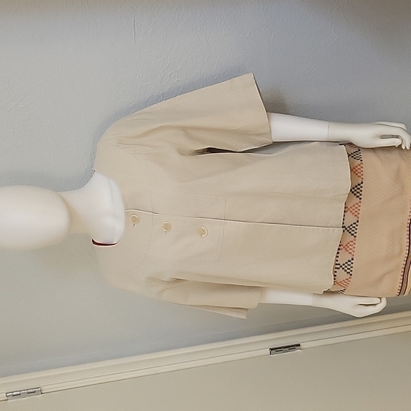 Canyon RIVER BLUES Ecru Three Button Oversized Linen Swing Festival Shacket - Picture 2 of 6